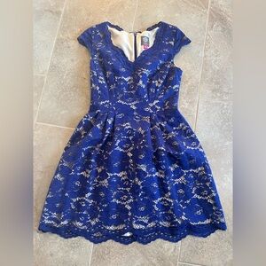 Vince Camuto Blue Lace Kids Dress